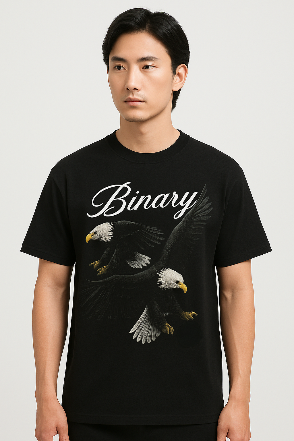 Binary Flight: Twin Eagles Graphic Tee T-Shirt