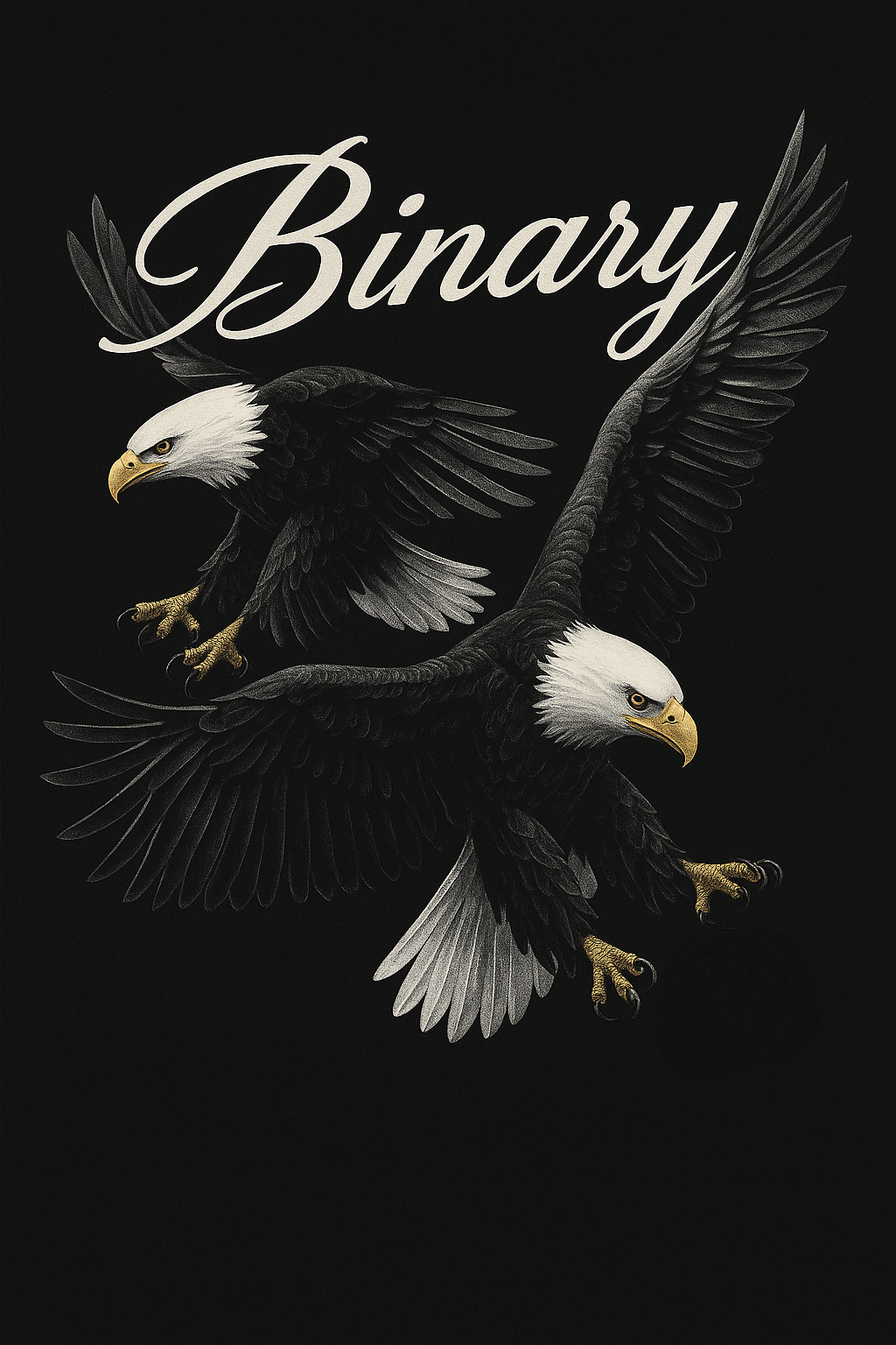 Binary Flight: Twin Eagles Graphic Tee T-Shirt